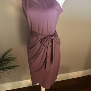 Elegant Light Purple One-Shoulder Dress